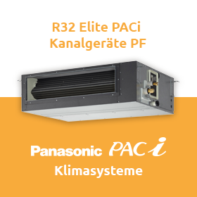 Panasonic Klimasysteme - R32 Elite PACi Kanalgeräte PF