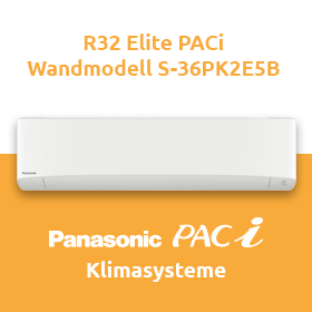 Panasonic Klimasysteme - R32 Elite PACi Wandmodell S-36PK2E5B