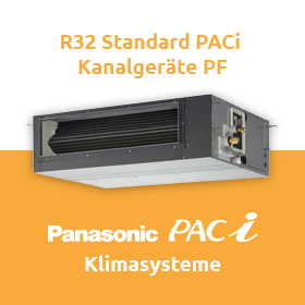 Panasonic Klimasysteme - R32 Standard PACi Kanalgeräte PF