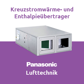 Panasonic Kreuzstromwärme- und Enthalpieübertrager