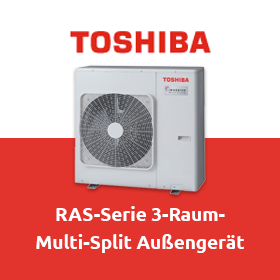 Toshiba RAS-Serie: 3-Raum-Multi-Split Außengerät